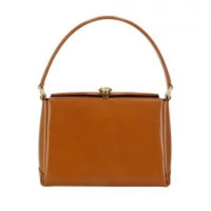 GUCCI Handbag Leather Brown